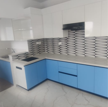 Kitchen in 3 BHK Apartment at Trendsquare Ortus Apartment, Amrutahalli – for Rent