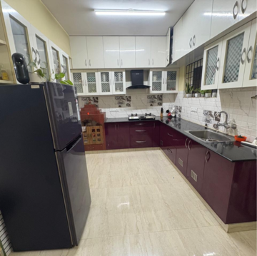 Kitchen in 2 BHK Apartment at Tetra Grand Green Aspire Thanisandra, Sampigehalli – for Rent