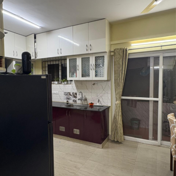 Kitchen in 2 BHK Apartment at Tetra Grand Green Aspire Thanisandra, Sampigehalli – for Rent
