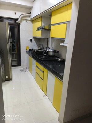 Kitchen in 3 BHK Apartment at Raunak Park View, Ghodbunder Road – for Sale