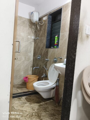 Bathroom in 3 BHK Apartment at Raunak Park View, Ghodbunder Road – for Sale