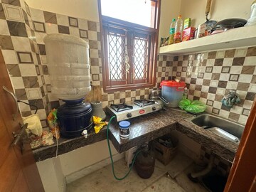 Kitchen in 1 RK Apartment at RWA Qutab Enclave, Katwaria Sarai – for Rent