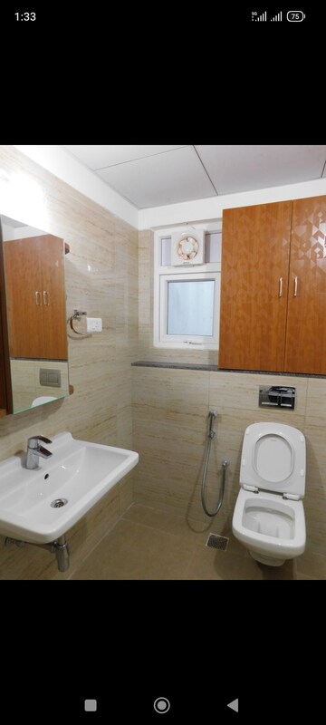 Bathroom in 3 BHK Apartment at Rajapushpa Provincia, Narsingi – for Rent