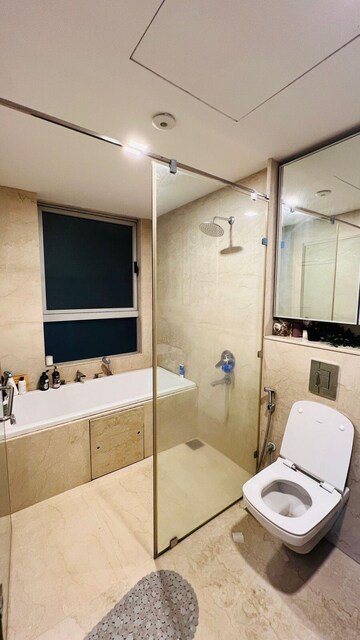 Bathroom in 4 BHK Apartment at Lodha Venezia, Parel – for Rent