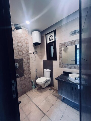Bathroom in 2 BHK Builder Floor at Chattarpur – for Rent
