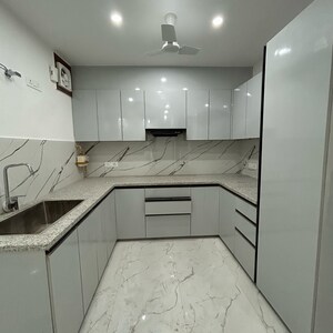 Kitchen in 3 BHK Builder Floor at Freedom Fighters Enclave – for Sale