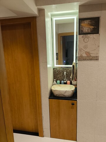 Furnished Amenities in 1 BHK Apartment at Ashar Axis, Majiwada – for Rent