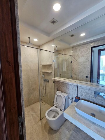 Bathroom in 3 BHK Apartment at Indiabulls Blu, Worli – for Rent