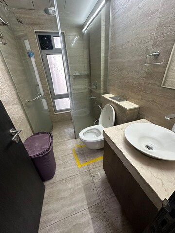 Bathroom in 3 BHK Apartment at Oberoi Realty Esquire, Goregaon East – for Rent