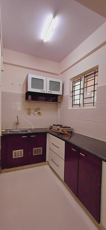 Kitchen in 1 BHK Builder Floor at Hsr Layout – for Rent
