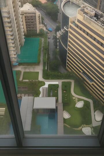 Balcony in 4 BHK Apartment at Rustomjee Crown, Prabhadevi – for Rent