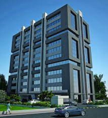  Office Space – Exterior View View at Goyal Synergy Tower, Makarba - for Rent