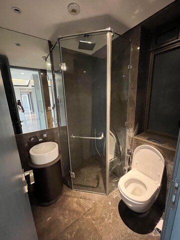 Bathroom in 3 BHK Apartment at Lodha Trump Tower, Worli – for Rent