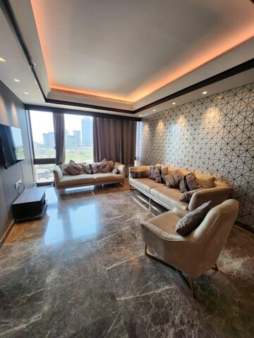 Living Room in 4 BHK Apartment at K Raheja Artesia, Worli – for Rent