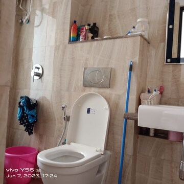Bathroom in 3 BHK Apartment at Lodha Amara, Kolshet Road – for Rent