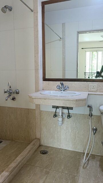 Bathroom in 1 BHK Apartment at Hiranandani Estate, Ghodbunder Road – for Rent