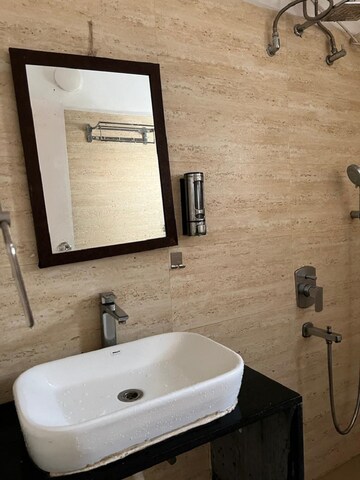 Bathroom in 1 BHK Apartment at Khar West – for Rent