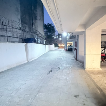Balcony in 2 BHK Apartment at Mahaveer Tower, Upper Worli – for Rent
