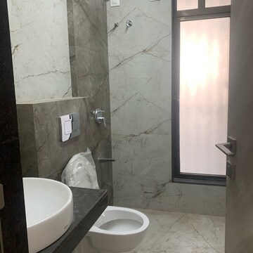 Bathroom in 3 BHK Apartment at Ajmera Manor, Borivali West – for Rent