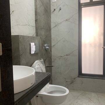 Bathroom in 3 BHK Apartment at Ajmera Manor, Borivali West – for Rent