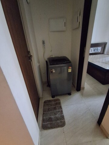 Bathroom in 1 BHK Apartment at Lodha Crown Quality Homes, Majiwada – for Rent