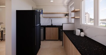 Kitchen in 3 BHK Apartment at Prestige Woodland Park, Cooke Town – for Rent