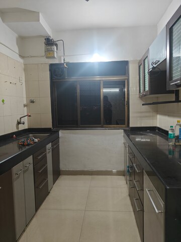 Kitchen in 2 BHK Apartment at Meridian Apartment, Nerul Sector 6 – for Rent