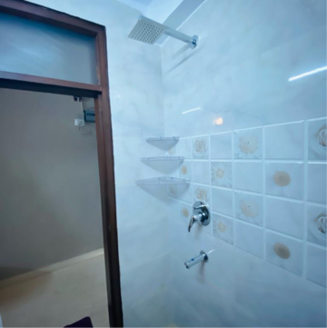 Bathroom in 1 RK Builder Floor at Malviya Nagar – for Rent