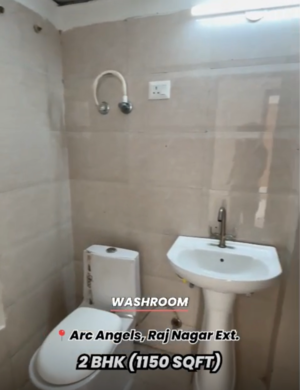 Bathroom in 2 BHK Apartment at Divyansh ARC Angels, Morta – for Sale
