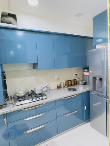 Kitchen in 3 BHK Apartment at JKG Palm Resort, Raj Nagar Extension – for Rent