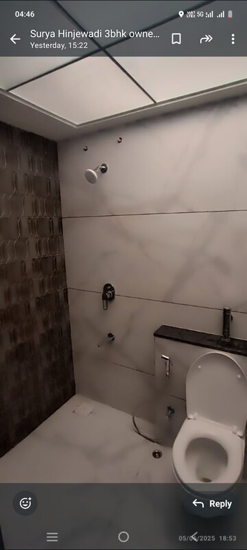 Bathroom in 3 BHK Apartment at Rahul Aston, Hinjewadi – for Rent