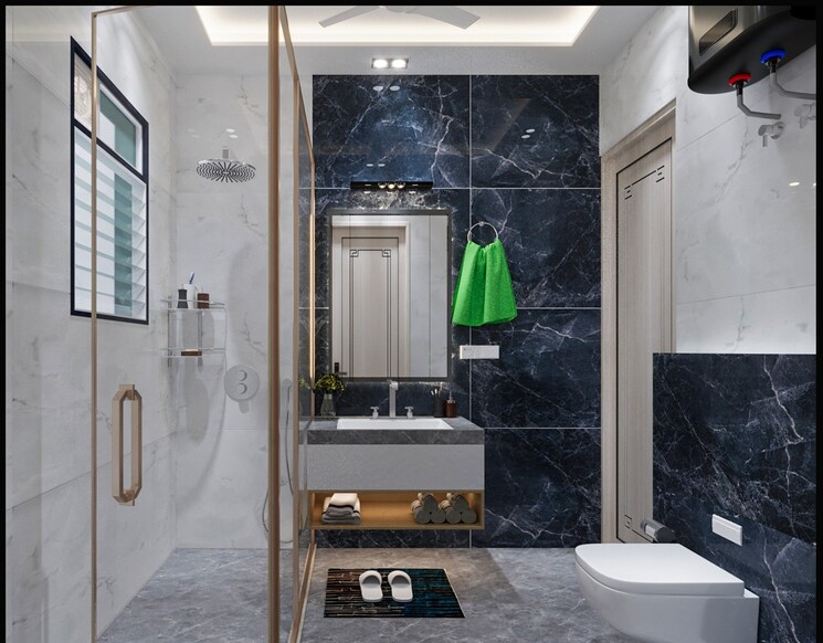 Attached Bathroom, parklands 4 Bedroom 2800 Sq.Ft. Builder Floor In Sector 85 Faridabad 8795168