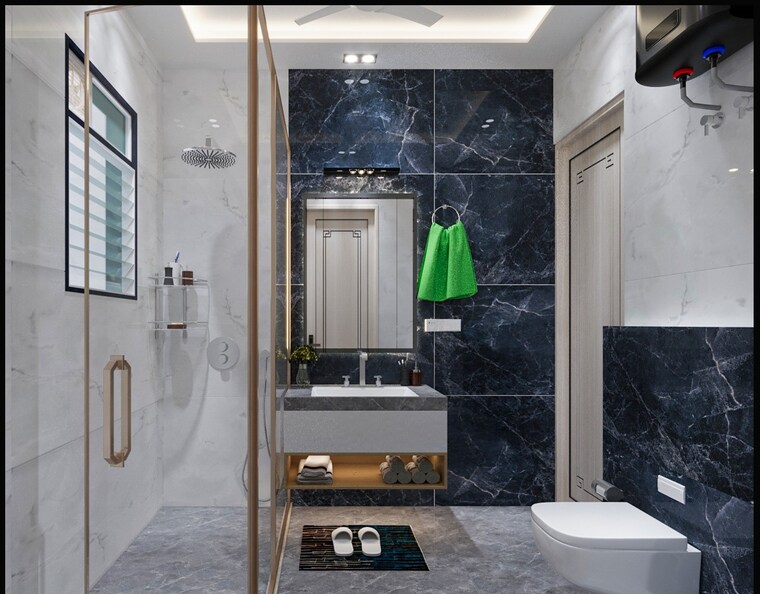 Attached Bathroom, parklands 4 Bedroom 2800 Sq.Ft. Builder Floor In Sector 85 Faridabad 8795168