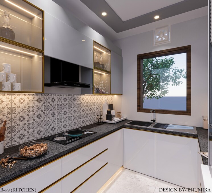 Kitchen, parklands 4 Bedroom 2800 Sq.Ft. Builder Floor In Sector 85 Faridabad 8795168