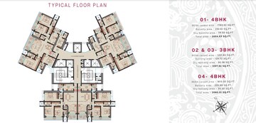 Floor Plan in 3 BHK Apartment at Malad West – for Sale