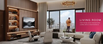 Living Room in 5 BHK Apartment at Malad West – for Sale