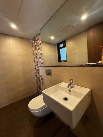 Bathroom in 3 BHK Apartment at Kalpataru Hills, Manpada – for Rent