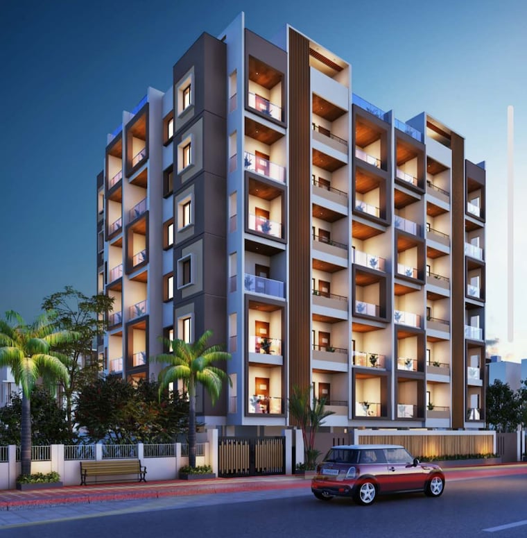 Exterior View, friends colony 3 Bedroom 1505 Sq.Ft. Apartment In Friends Colony Nagpur 8795332