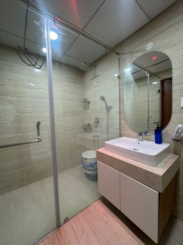Bathroom in 3 BHK Apartment at Aurobindo Kohinoor, Serilingampally – for Rent