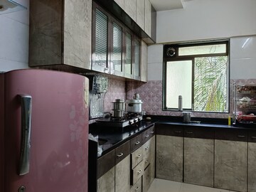 Kitchen in 1 RK Apartment at Railwaymens Apna Ghar CHS, Jogeshwari East – for Rent