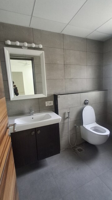 Bathroom in 3 BHK Apartment at Jayabheri The Summit, Narsingi – for Rent