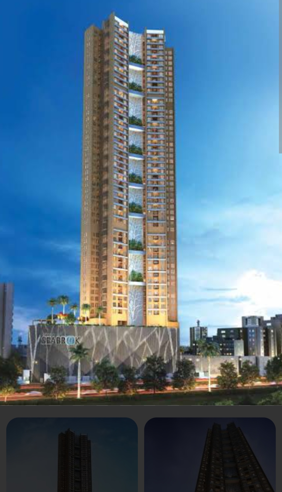 3 BHK + Servant Room Apartment For Rent in Siddha Seabrook