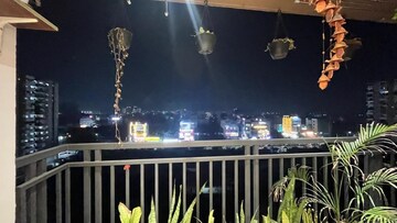 Balcony in 2.5 BHK Apartment at Aparna Sarovar Zenith, Nallagandla – for Rent