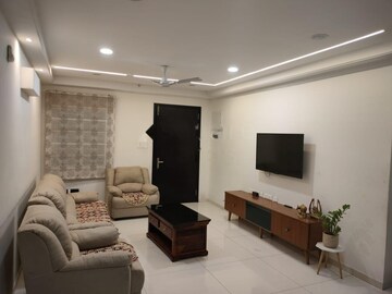 Living Room in 3 BHK Apartment at Rajapushpa Regalia, Kokapet – for Rent