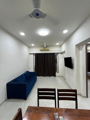 Living Room in 2 BHK Apartment at Raheja Atlantis, Lower Parel – for Sale