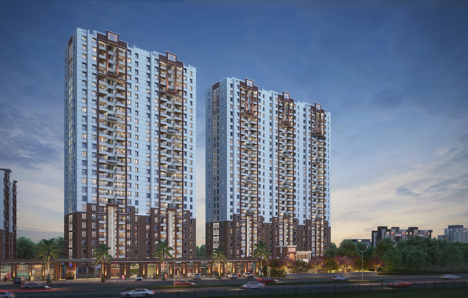 2 BHK + Study Room 705 Sq.Ft. Apartment in Nyati Estate