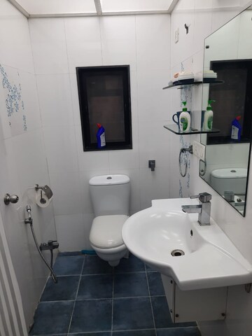 Bathroom in 3 BHK Apartment at Grant Road East – for Rent