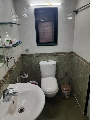 Bathroom in 3 BHK Apartment at Grant Road East – for Rent