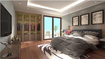 Bedroom in 3 BHK Apartment at Ambika Florence Park, North Mullanpur – for Rent