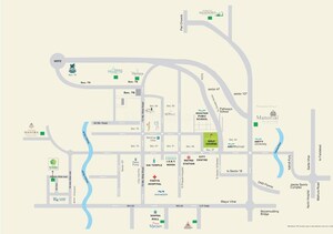 5 BHK Villa – Map Location View at Mahagun Meadows Villas, Sector 150 - for Sale